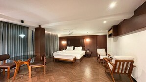 Luxury Suite | Desk, laptop workspace, WiFi (free), bed sheets -  Lords Riverside Resort Muduba - A Wellness Nature Retreat (Tirthalli)