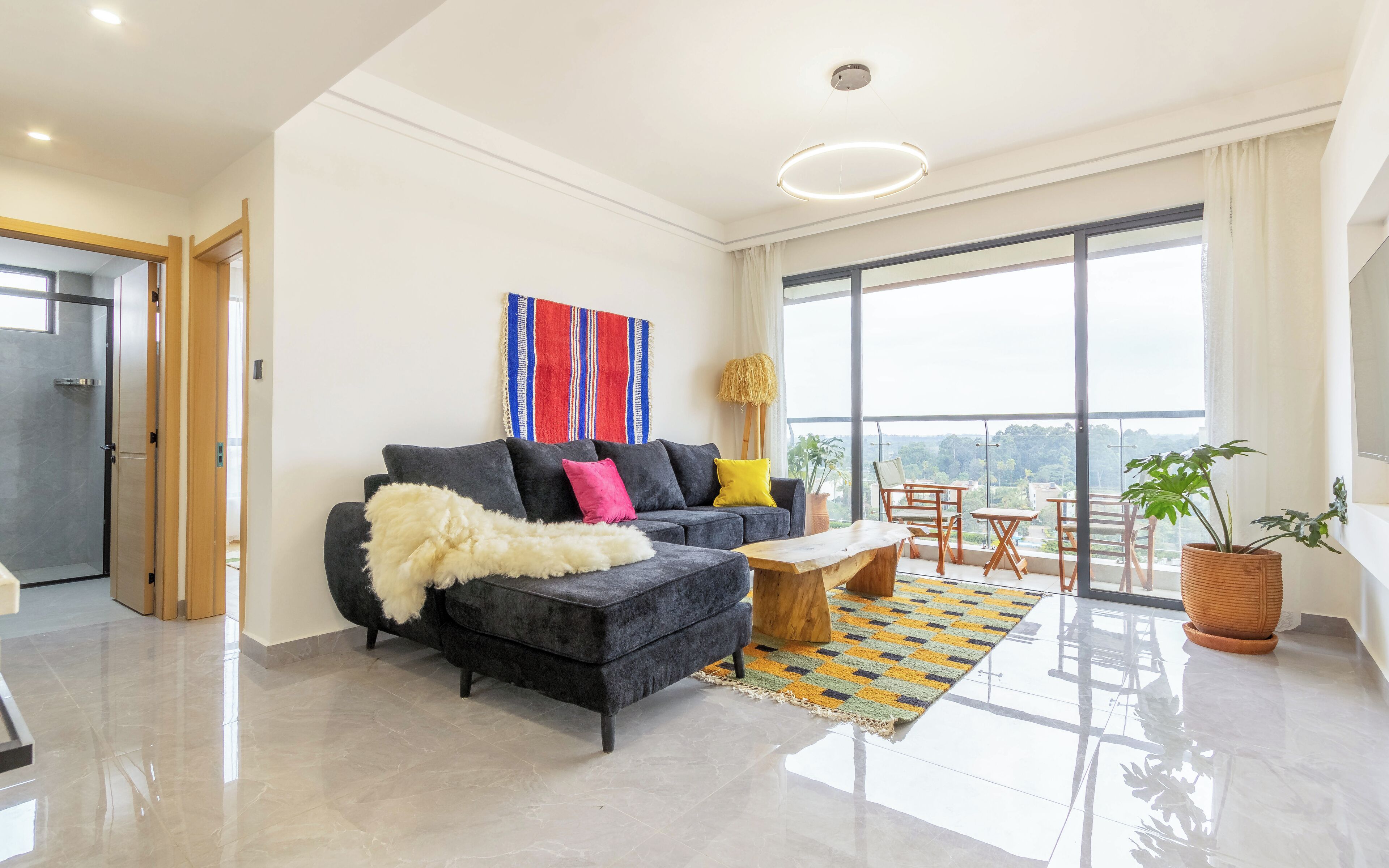 Condo | Premium bedding, individually furnished, blackout drapes, soundproofing