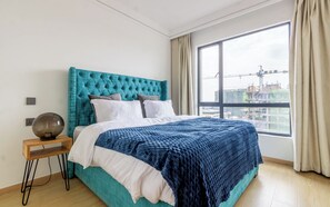 Premium bedding, memory-foam beds, individually furnished - Riara One Apartment (Nairobi)
