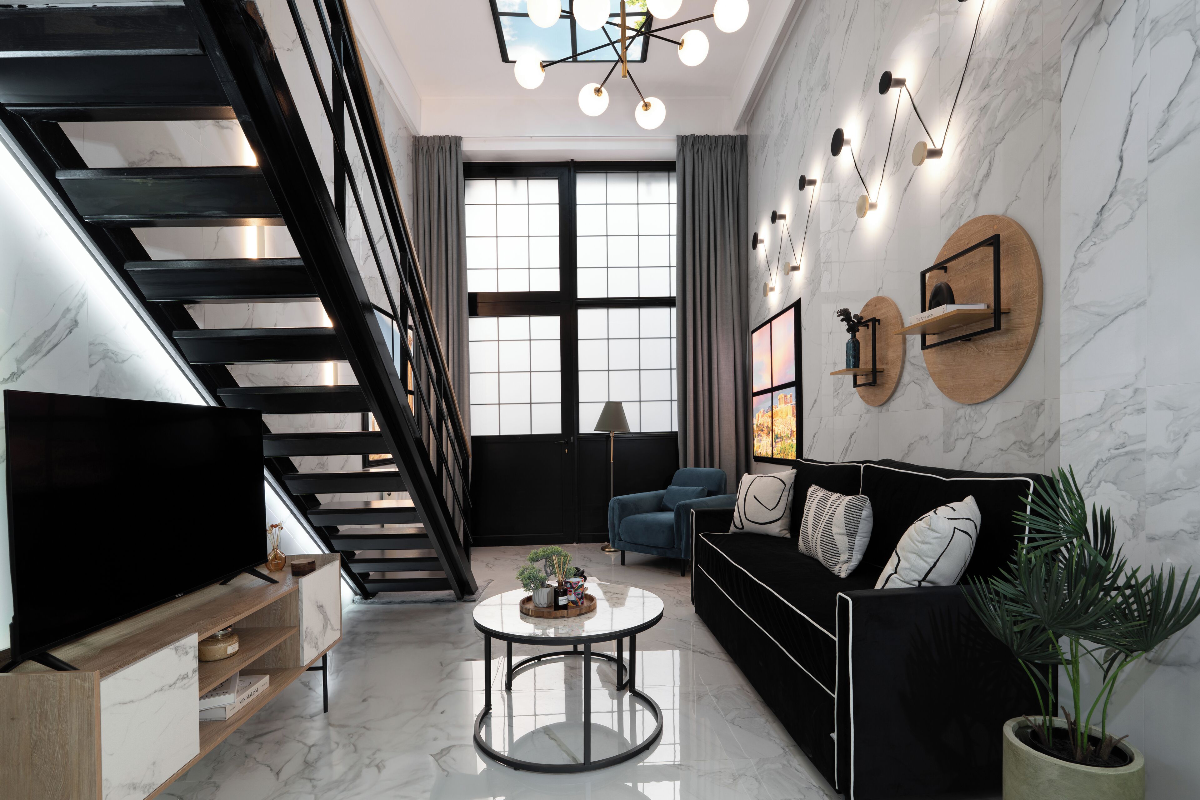 One Bedroom and Loft Apartment | Vue de la chambre