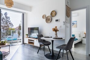 Apartment, 1 Double Bed with Sofa bed, Kitchen, City View | In-room dining - Azoria - Stylish 1-BR Apartment in Kiti (Kiti)