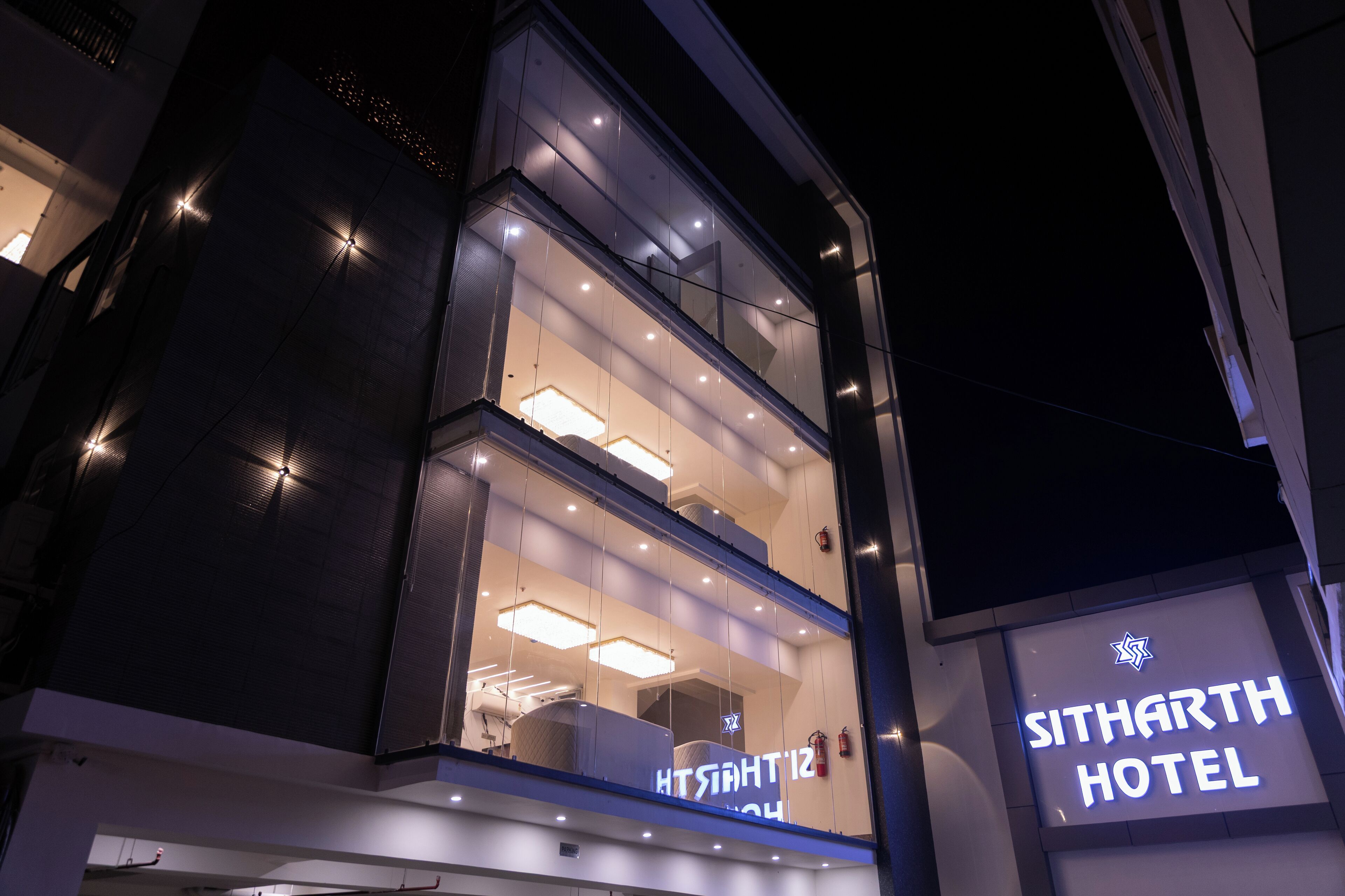 Front of property - evening/night