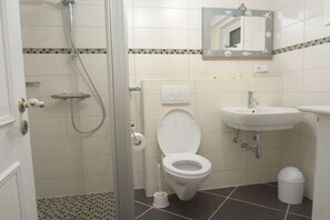 Een douche, een haardroger