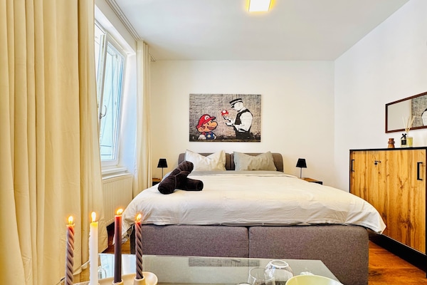 Basic-Zimmer | Bügeleisen/Bügelbrett, kostenloses WLAN