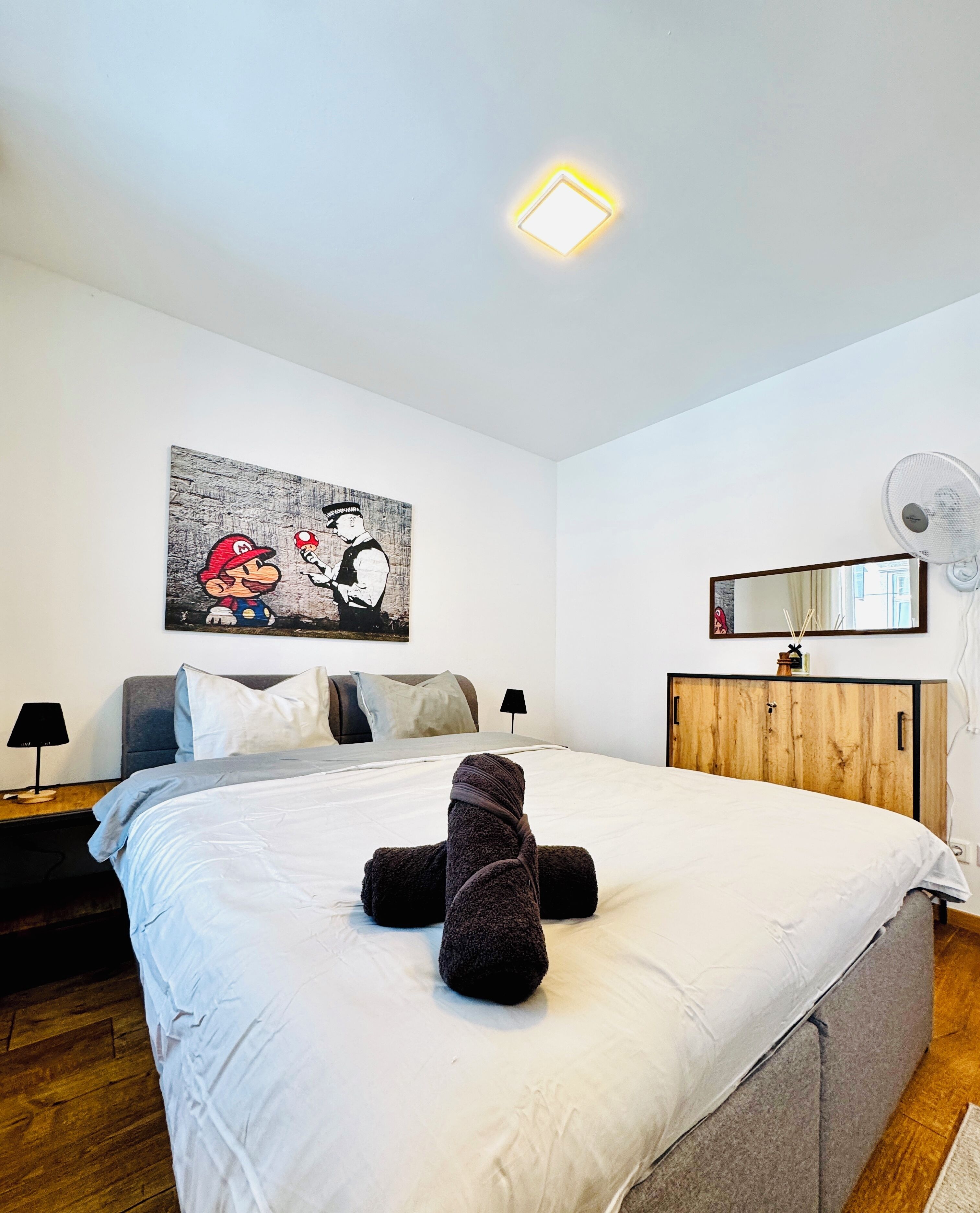 Basic-Zimmer | Bügeleisen/Bügelbrett, kostenloses WLAN