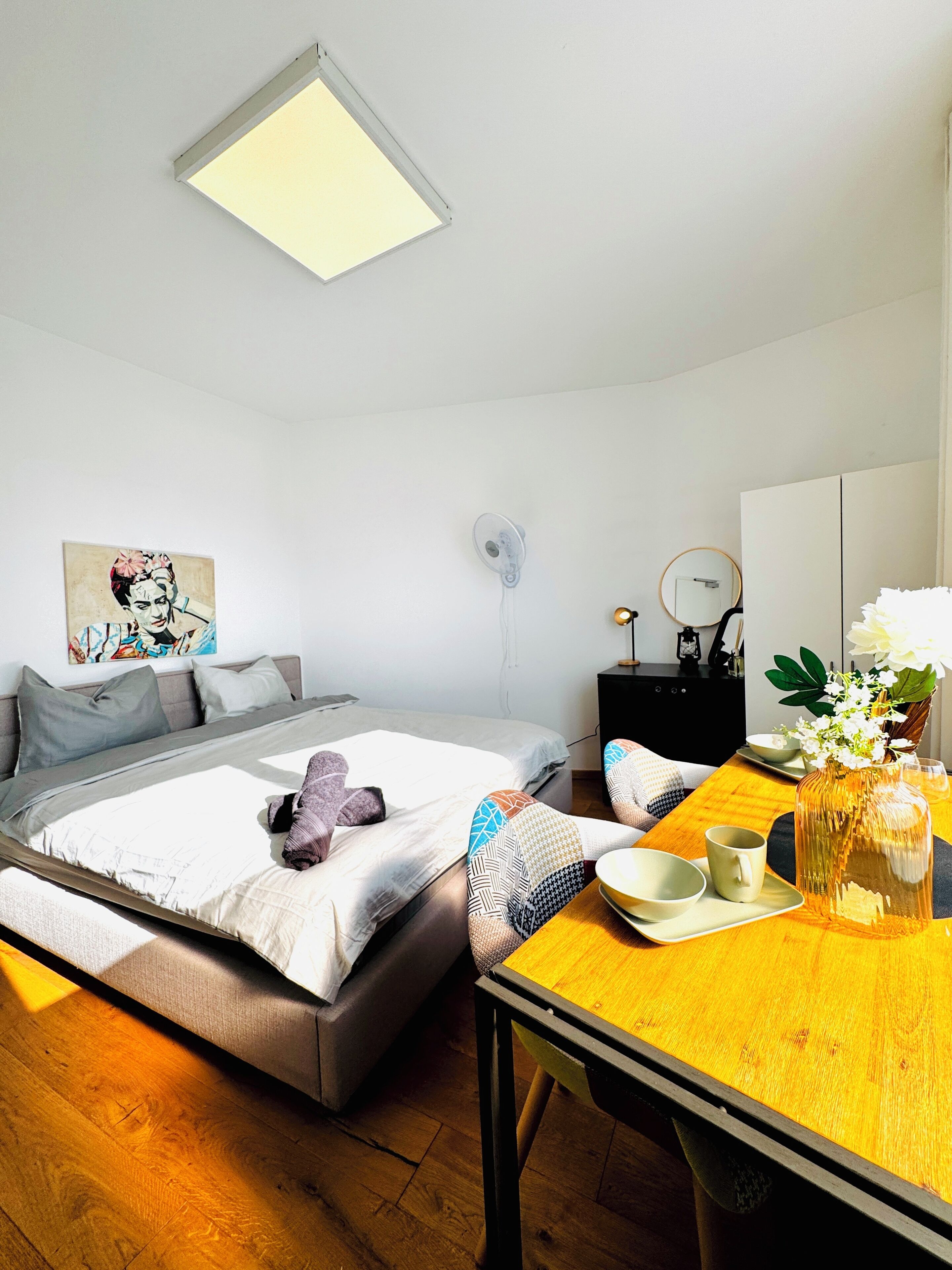 Basic-Zimmer | Bügeleisen/Bügelbrett, kostenloses WLAN