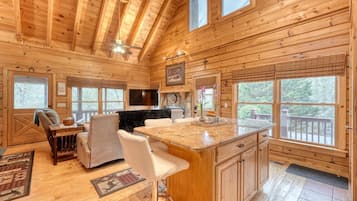 Smart-tv och eldstad