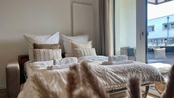 1 Schlafzimmer, BĂŒgeleisen/BĂŒgelbrett, Reisekinderbett, kostenloses WLAN