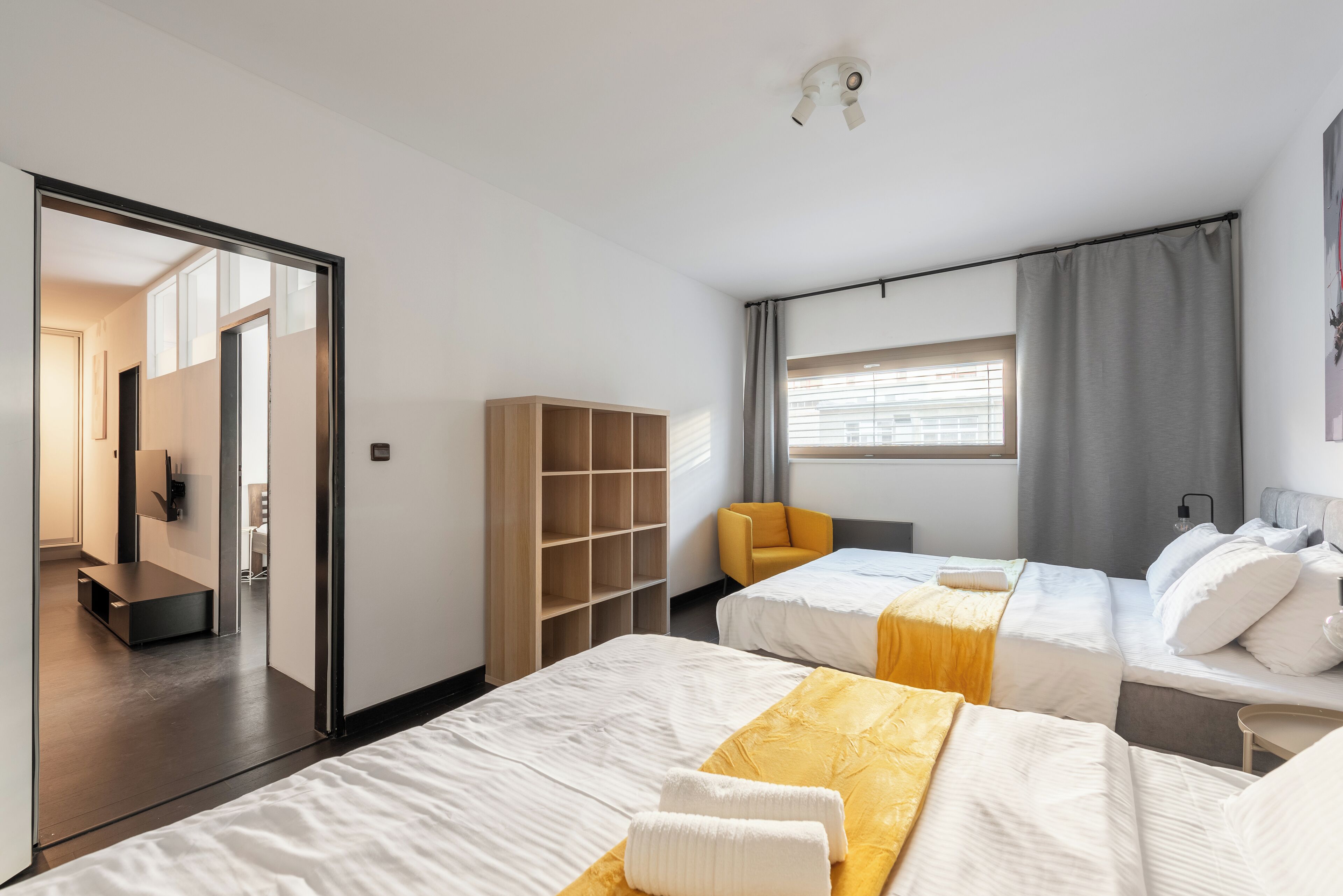 Comfort Apartment, City View | Iron/ironing board, cots/infant beds, free WiFi, bed sheets