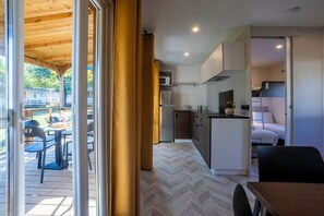 Deluxe Mobile Home | View from room - Lido Verbano Camping Village  (Castelletto Sopra Ticino)