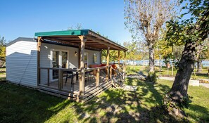 Family Mobile Home | Bed sheets - Lido Verbano Camping Village  (Castelletto Sopra Ticino)