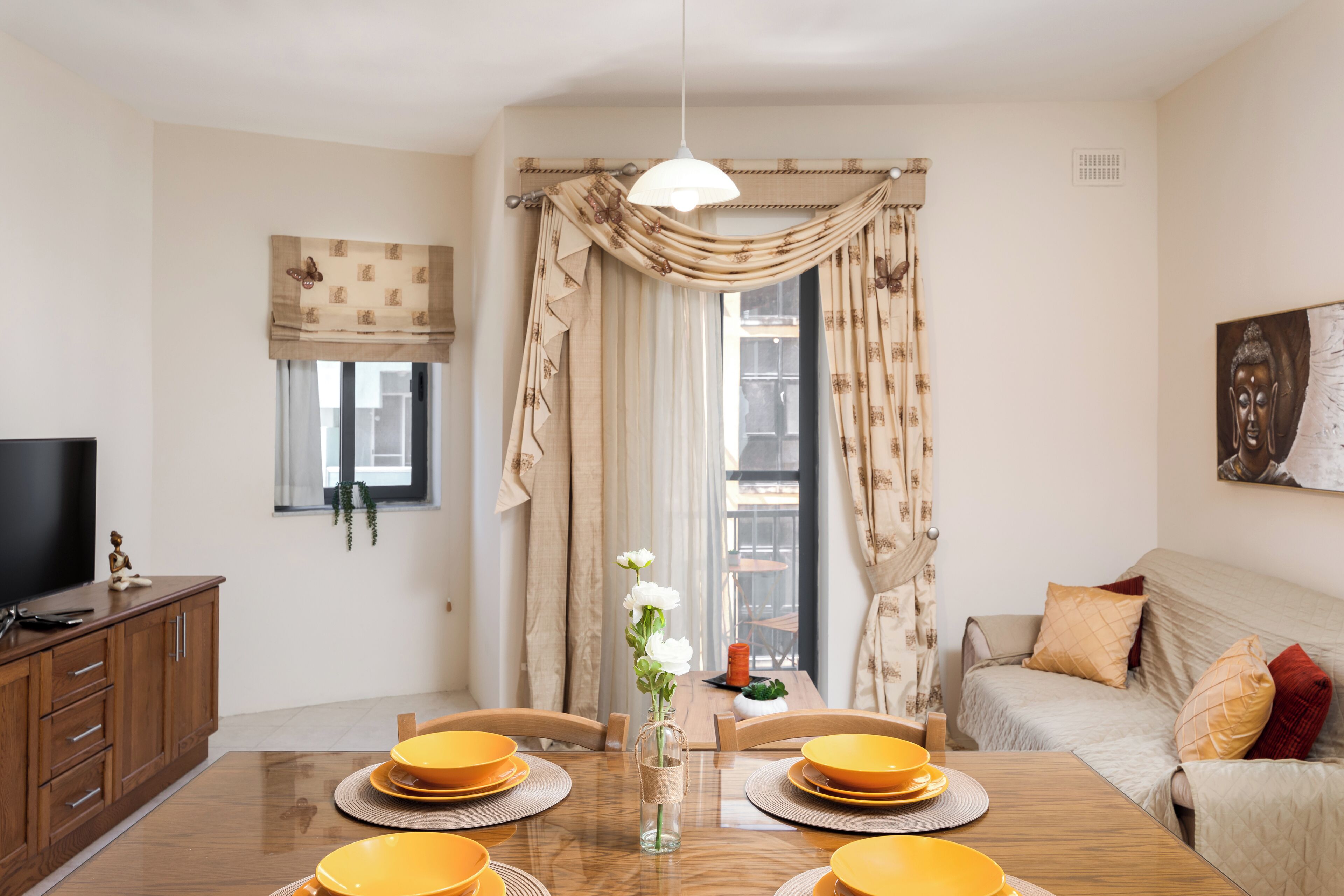 Appartamento, 2 camere da letto, non fumatori, cucina | Sala da pranzo