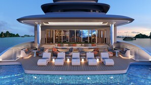 Outdoor pool, sun loungers - Athena Premium Cruise Halong Bay (Ha Long)