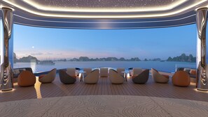Outdoor pool, sun loungers - Athena Premium Cruise Halong Bay (Ha Long)