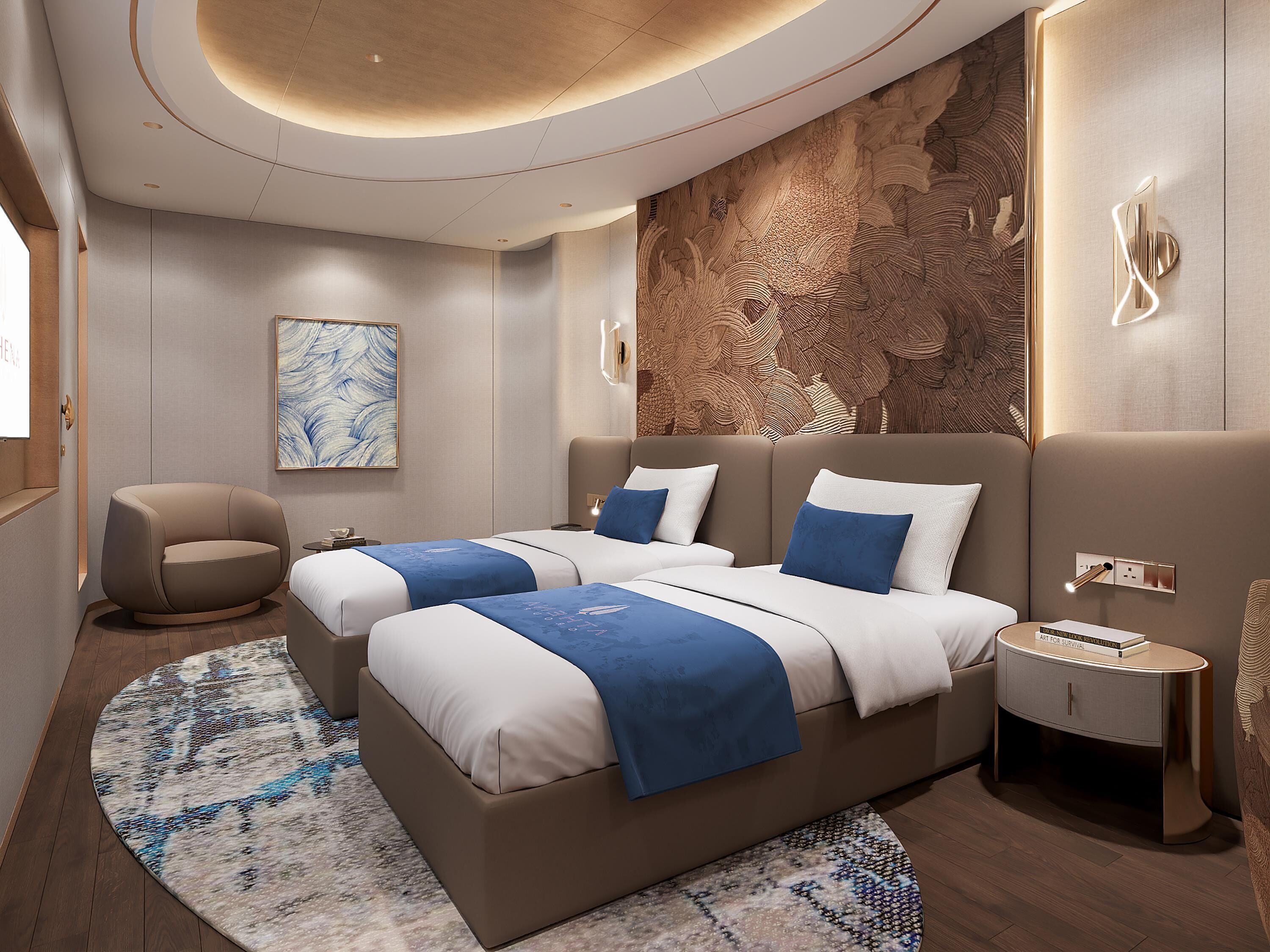 Dobbelt- eller tomannsrom – executive, havutsikt | Skrivebord, skrivebord for bærbar PC og kablet internett (inkludert)