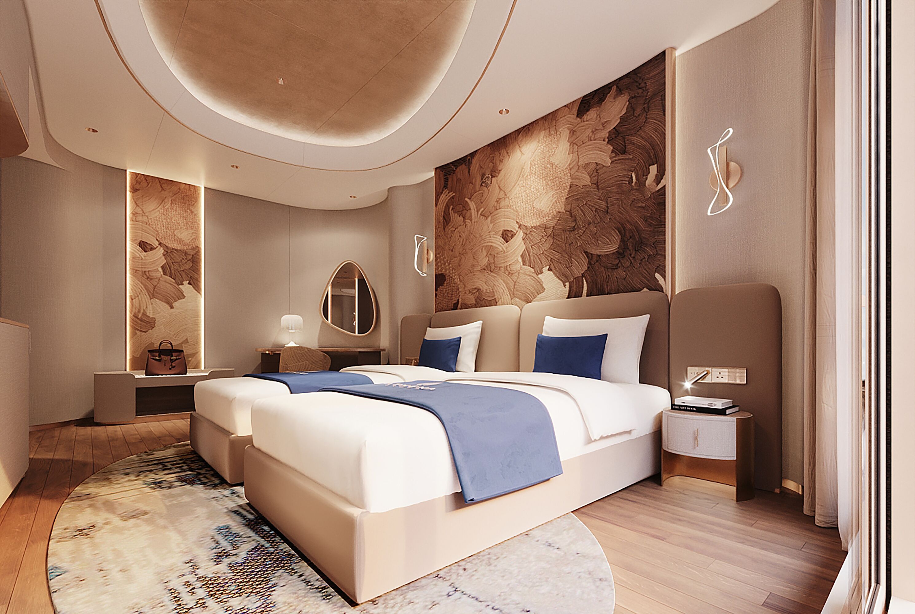 Executive Cabin, Balcony, Ocean View | Laptop workspace, free wired internet, bed sheets