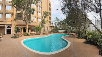 Indoor pool, outdoor pool