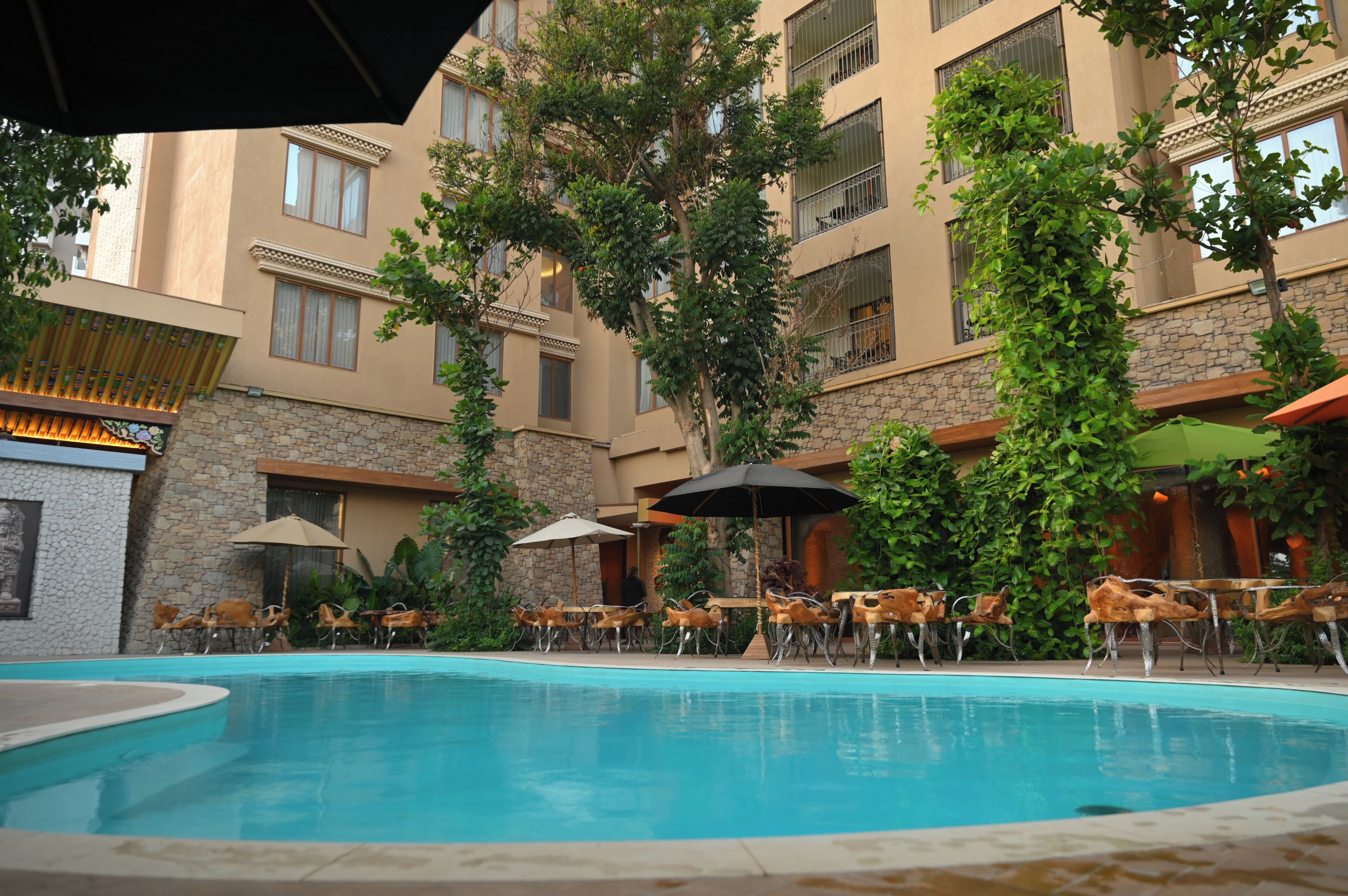 Indoor pool, outdoor pool