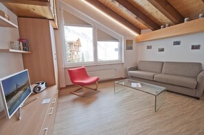 Living area - Haus Bodmen A, Studio Riffelsee (Zermatt)