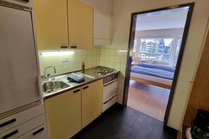Private kitchen - Haus Matten, Studio Findeln (Zermatt)