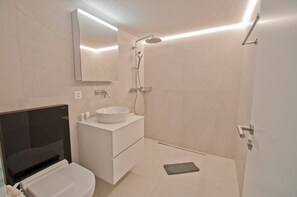 Shower, hair dryer - Chalet Kamanga, Apartment Milima (Zermatt)
