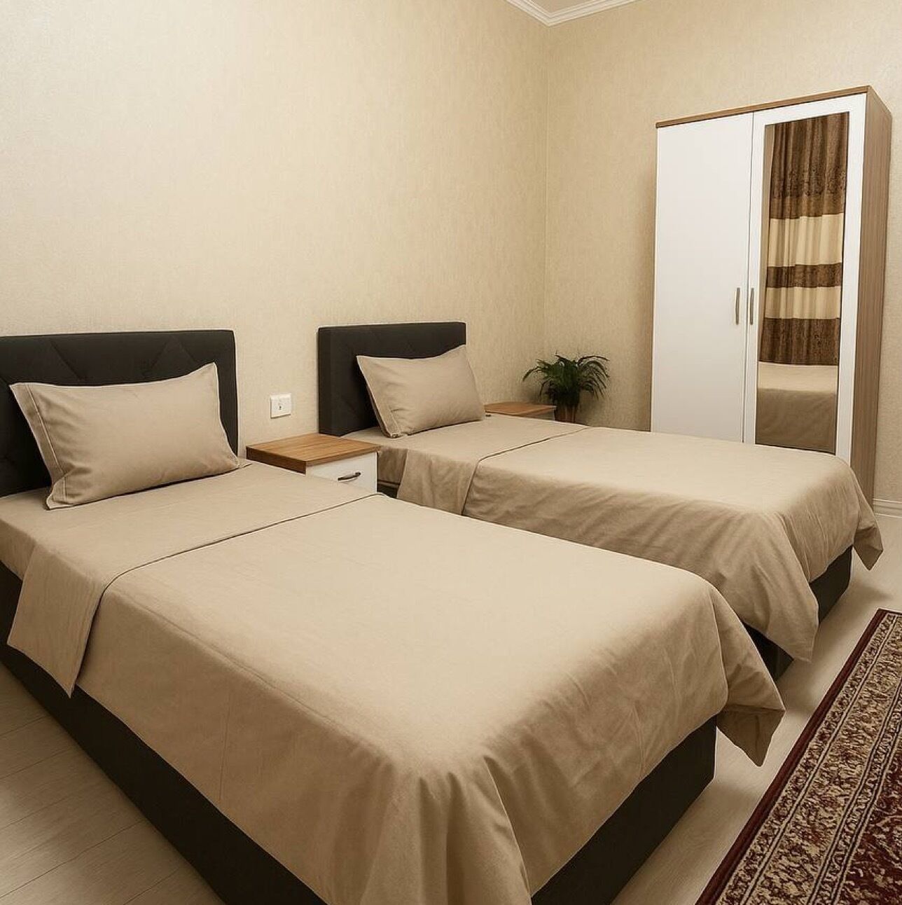 Quarto casal ou duplo conforto, vista para o jardim | Wi-Fi de cortesia