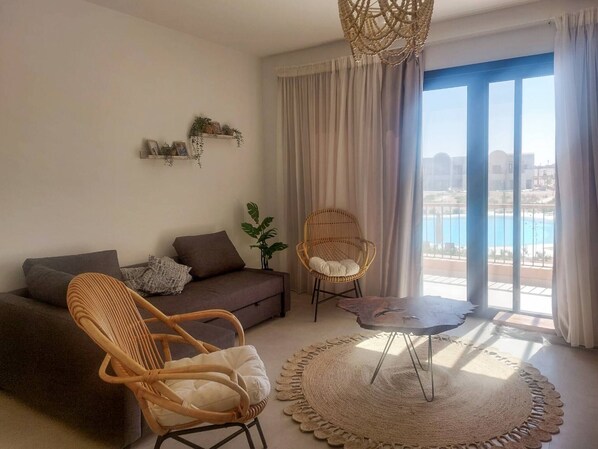 Balcony - Boho Beach Chalet in El Gouna With Pool Access (El Gouna)