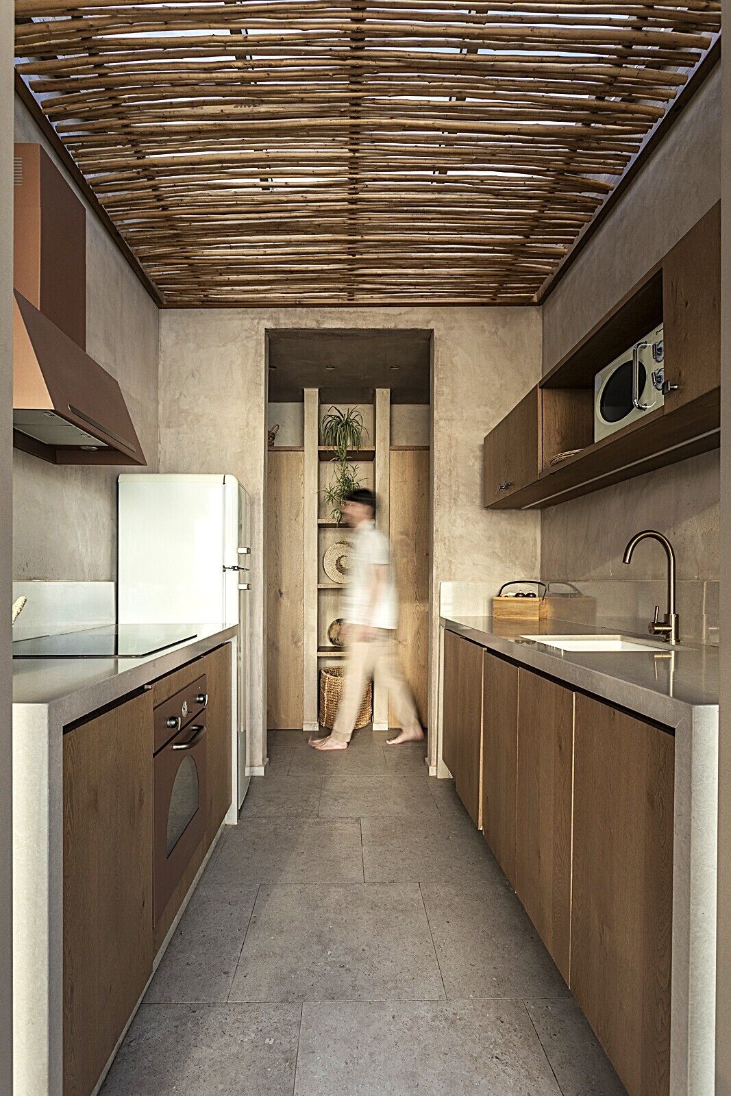 Villa exclusiva, alberca privada | Cocina privada | Refrigerador con congelador, microondas, horno y parrilla de estufa 