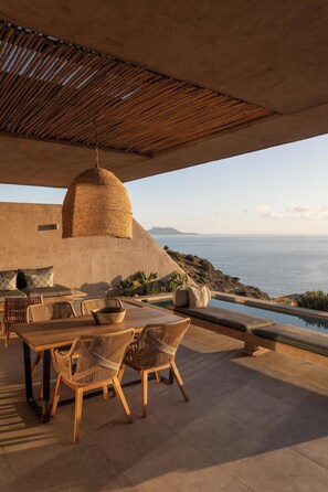Exclusive Villa, Private Pool | Terrace/patio - Altera Cave Villas (Agios Vasileios)