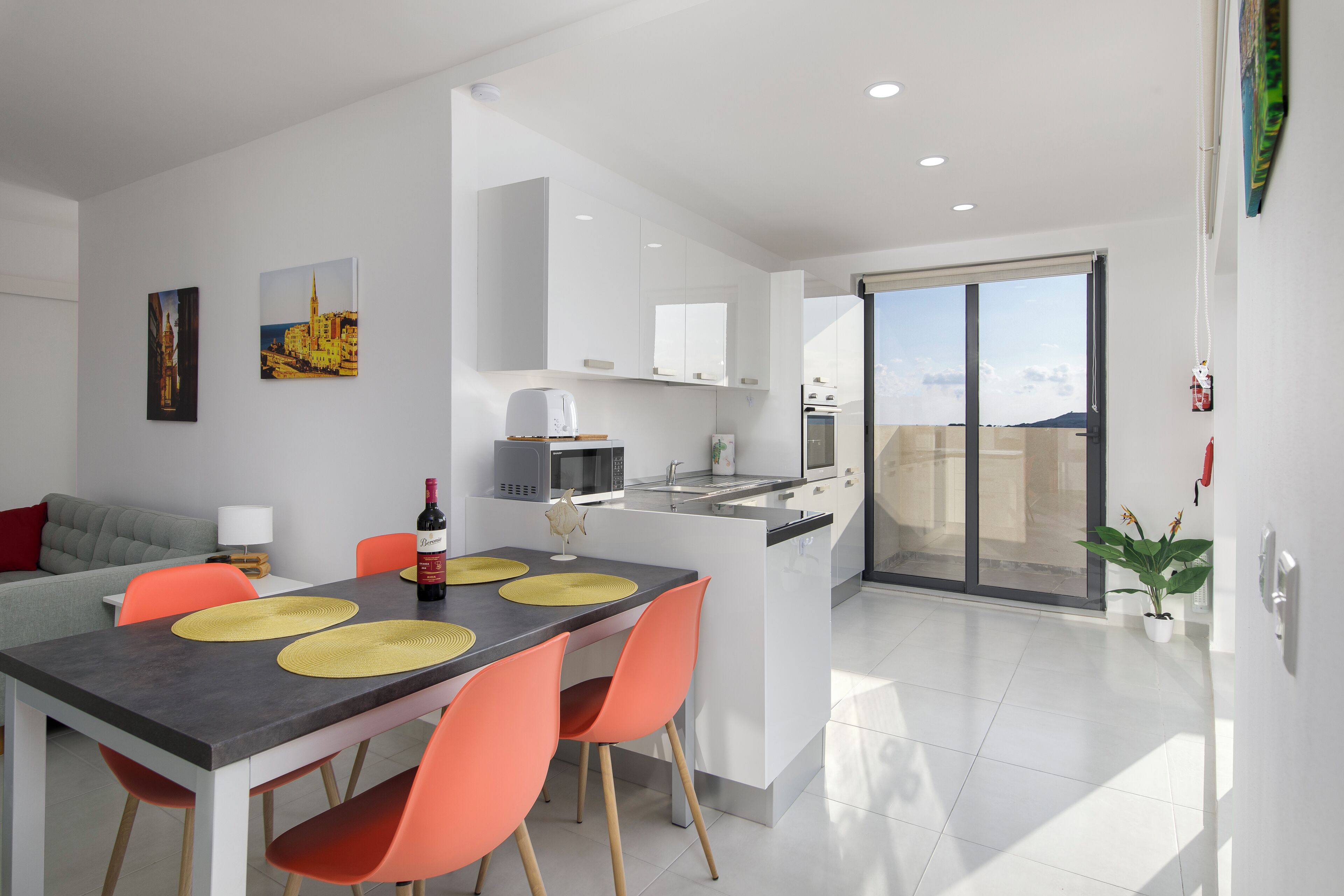 Penthouse, 2 phòng ngủ, bếp, quang cảnh bãi biển | Phòng ăn