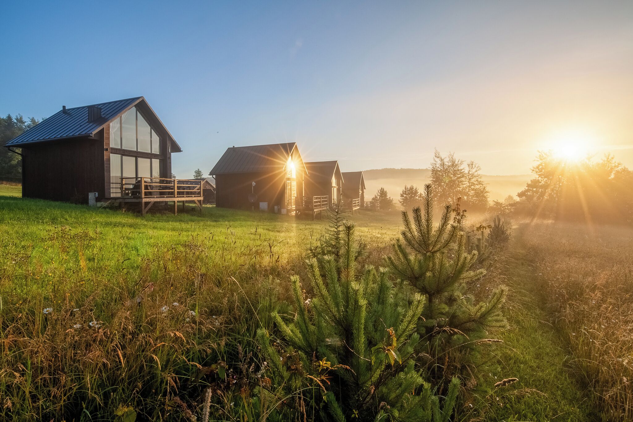 Chalet Keluarga, pemandangan gunung | Halaman properti