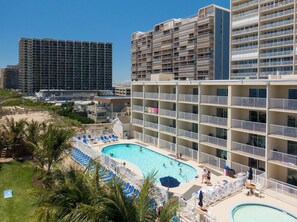 Indoor pool - Two-bedroom oceanfront with indoor and outdoor pools! (Ocean City)
