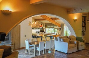 Living area - La Villa aux Oliviers - Family home in the heart of an estate in Gassin (Gassin)