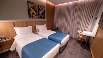 Premium tvåbäddsrum - 2 enkelsängar | Värdeförvaringsskåp på rummet och gratis wi-fi