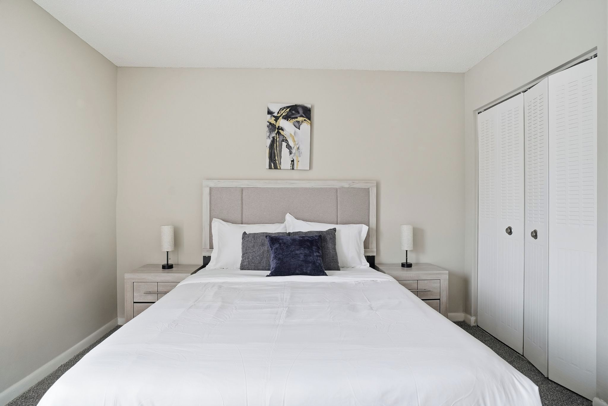 Desk, iron/ironing board, travel crib, free WiFi