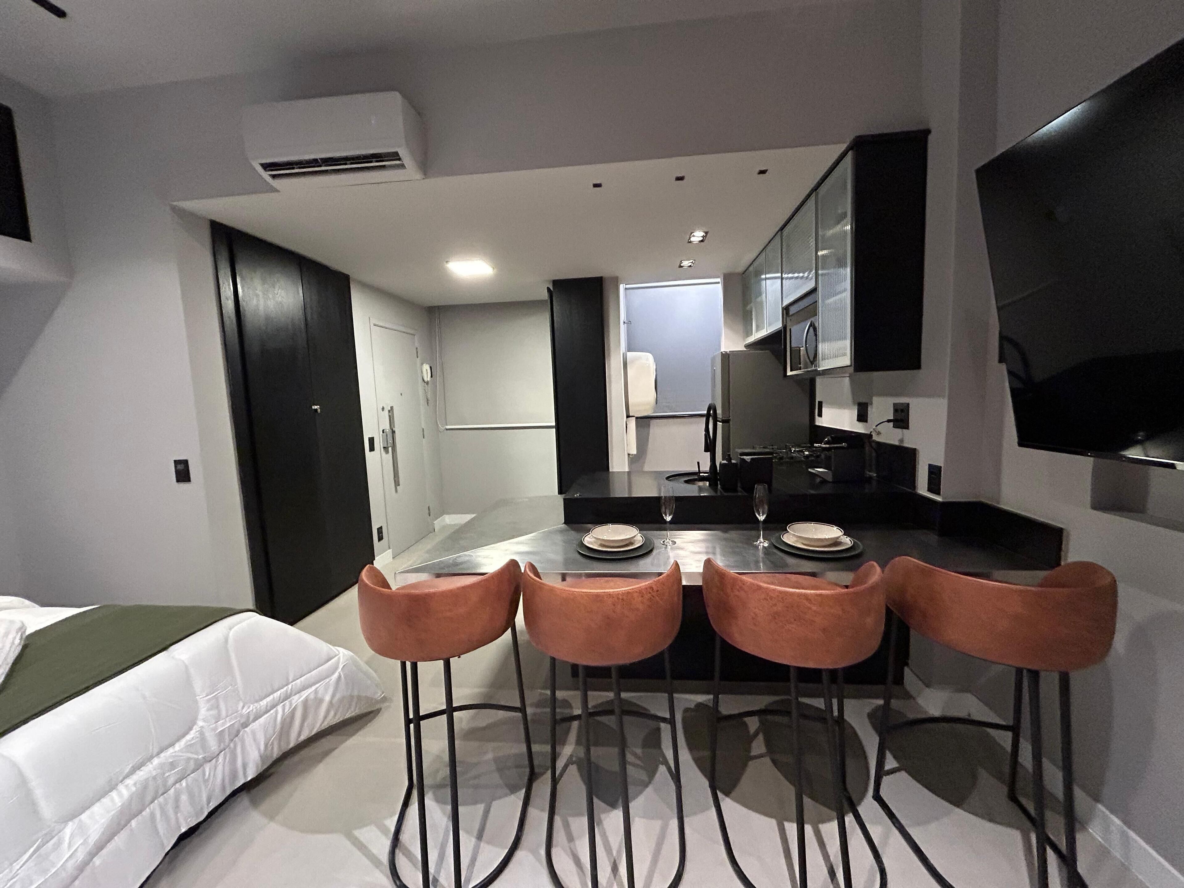 Căn hộ Deluxe, quang cảnh bãi biển | Phòng ăn