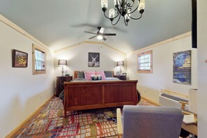 House (1 Bedroom) | Interior - 1BR Rustic Cabin w/ Kitchenette, Streaming & Wifi (Ledbetter)