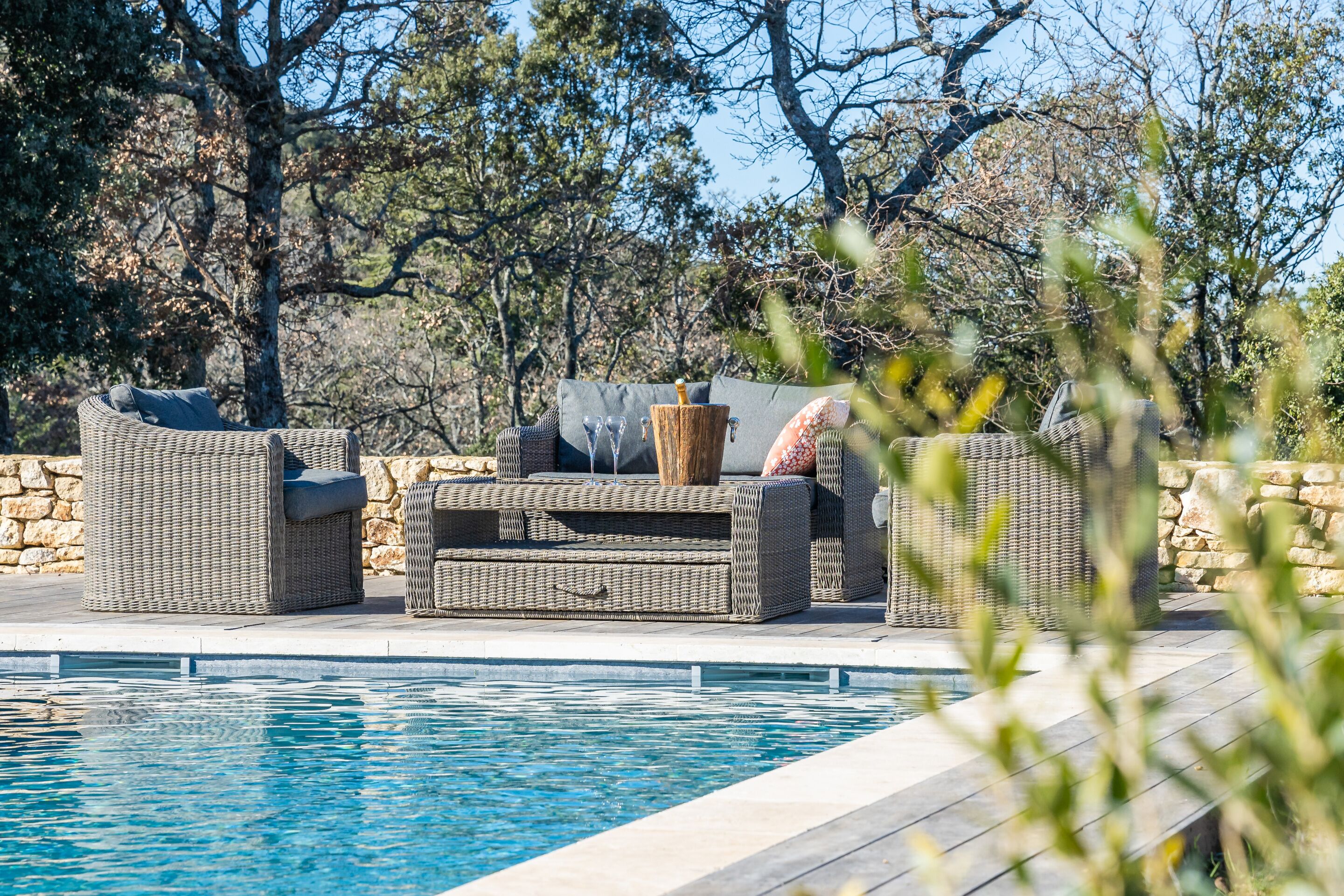 Deluxe Villa, Ensuite, Mountain View (Villa des Cèdres) | Outdoor pool | Seasonal outdoor pool