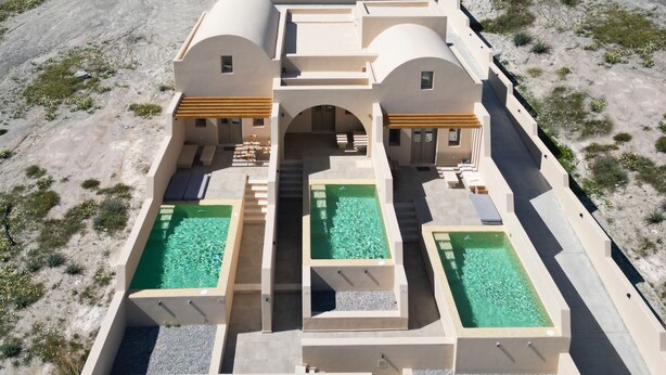 Unclassified image, 1 of 13, button - Santorini - Villa - Sleeps 5 - Pool - Parking (Santorini)