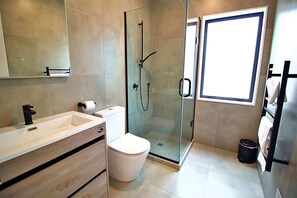 Shower, hair dryer