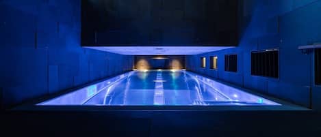 Indoor pool, a heated pool