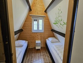 Chalé | 2 quartos, roupa de cama