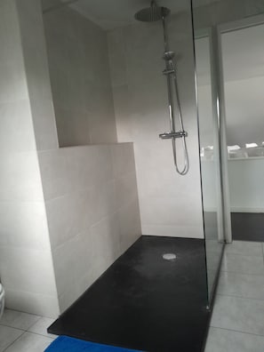Shower, hair dryer, towels, soap - Nice apartment for 4 people, quiet, near town center, near train station, parking v (Munster)