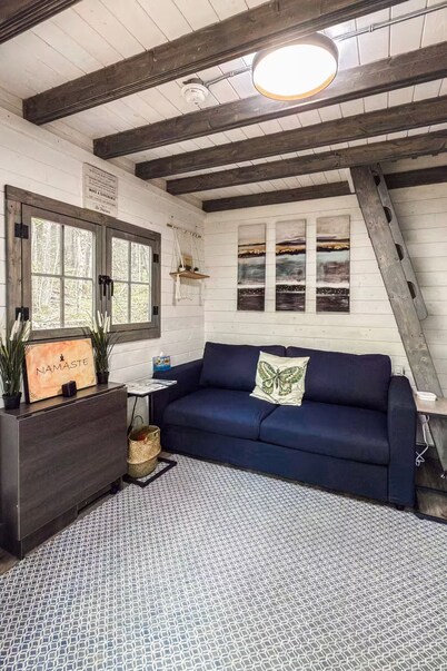 Family Bunkie | Sleeps 4 | Forest Views + Loft