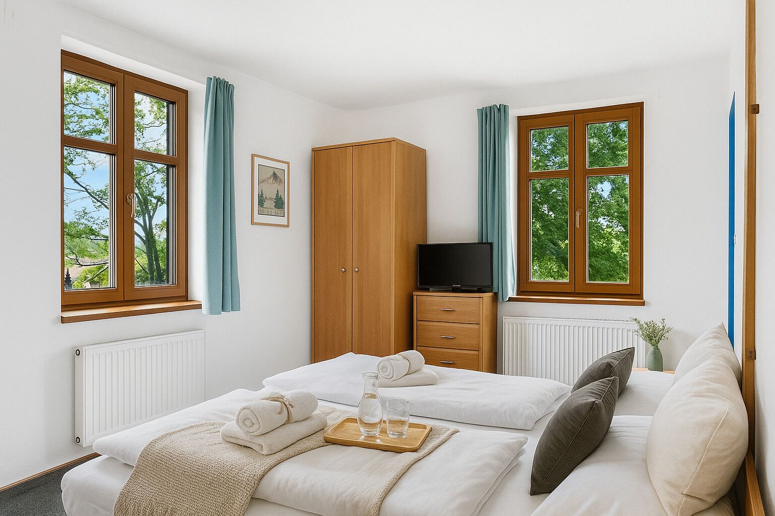 Classic Double Room, Mountain View | Bathroom | Free toiletries, hair dryer, slippers, towels