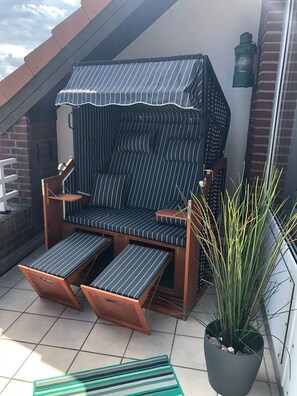 Terrace/patio - Relax at Quartier Meerblick - your vacation right by the sea! (Fehmarn)