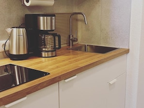 Fridge, microwave, oven, stovetop - Experience unforgettable moments in the vacation apartment on the south beach! (Fehmarn)