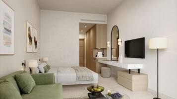 Deluxe Room, Partial Sea View | In-room safe, free WiFi