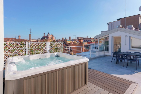 Comfort appartement, uitzicht op stad | Terras