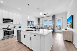 Fridge, microwave, oven, stovetop - The Grove Juniper 246 - 1 Bedroom  - Lazy River - Seascape Resort (Miramar Beach)